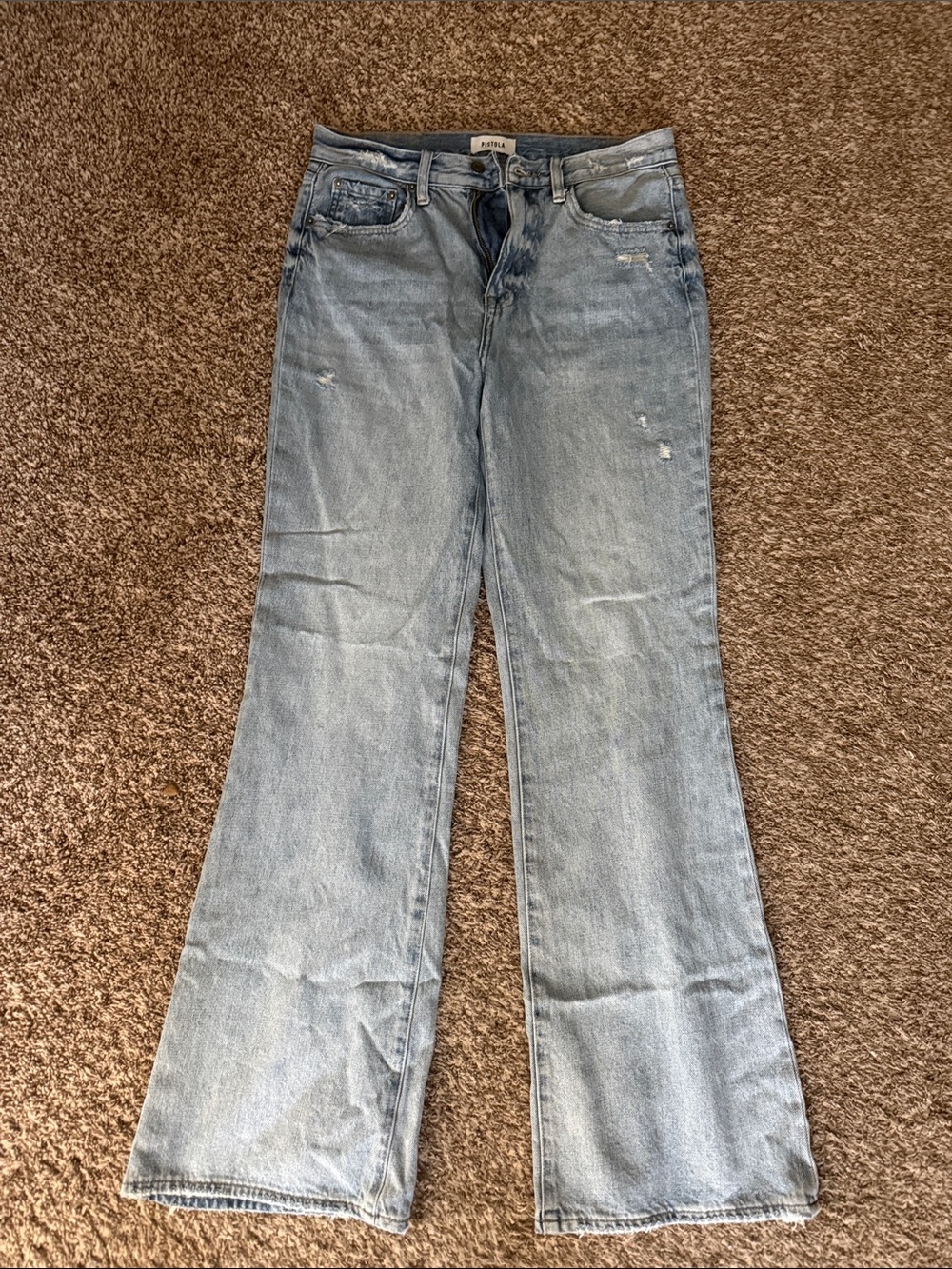 Pistola Light Wash Women's Jeans - Relaxed Straight